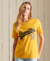 Vintage Logo Source T-Shirt - Yellow - Superdry Singapore