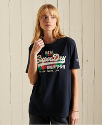 Vintage Logo Rainbow T-Shirt-Navy - Superdry Singapore