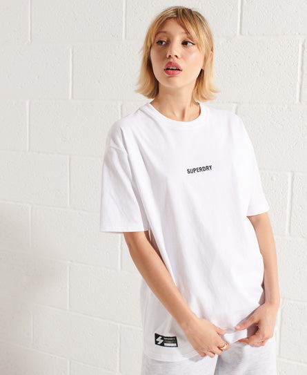 Superdry Code Micro T-Shirt-White - Superdry Singapore