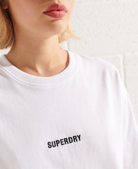 Superdry Code Micro T-Shirt-White - Superdry Singapore