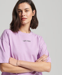Code Tech Os Boxy Tee-Mid Lilac - Superdry Singapore