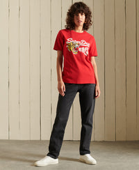 Organic Cotton CNY Graphic T-Shirt - Red - Superdry Singapore