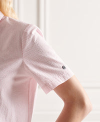 Studios Short Sleeved Shirt - Pink - Superdry Singapore