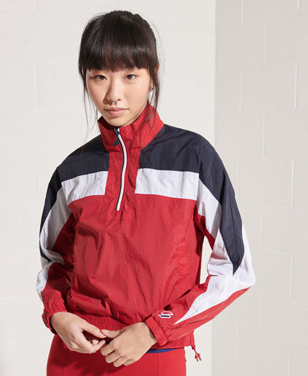 Dolman Overhead Track Top - Red - Superdry Singapore
