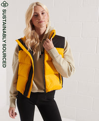 Expedition Down Padded Gilet - Yellow - Superdry Singapore