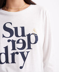 Tilly Lace Ls Graphic Top - Superdry Singapore