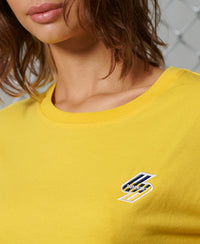 Sportstyle Boxy T-Shirt-Yellow - Superdry Singapore