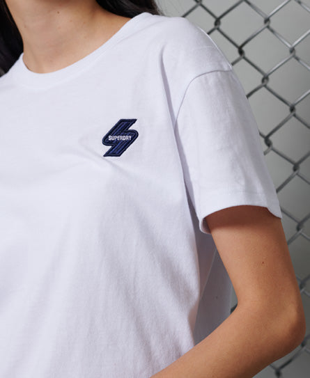 Sportstyle Boxy T-Shirt - White - Superdry Singapore