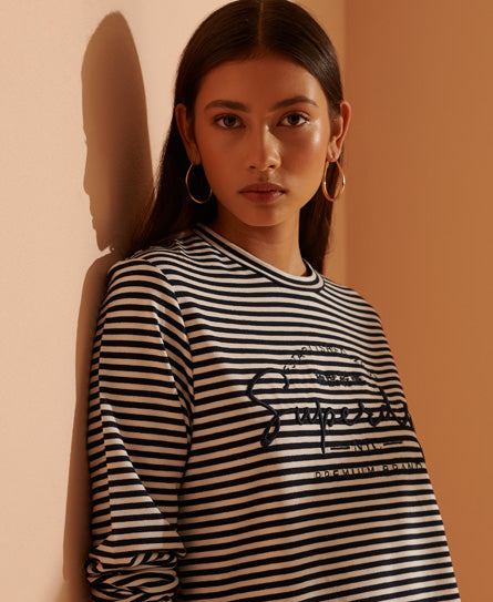 Stripe Graphic Nyc Top - Superdry Singapore