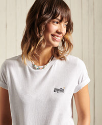 Organic Cotton T-Shirt - Light Grey - Superdry Singapore