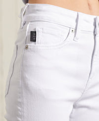 High Rise Skinny Jeans - White - Superdry Singapore