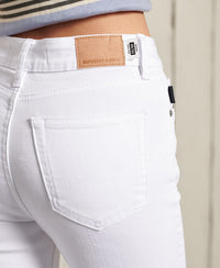 High Rise Skinny Jeans - White - Superdry Singapore