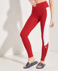 Active Lifestyle Full Length Leggings - Red - Superdry Singapore