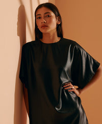 Rocker T-Shirt Dress - Black - Superdry Singapore