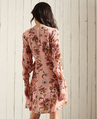 Bohemian Wrap Dress - Floral Print - Superdry Singapore