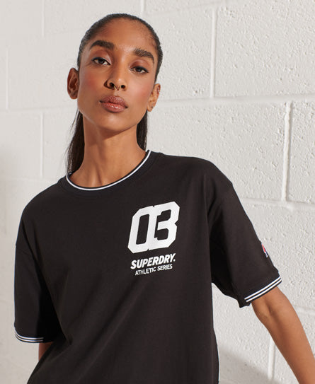Strike Out T-Shirt Dress - Black - Superdry Singapore