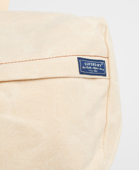 Waxed Canvas Topload Rucksack - Cream - Superdry Singapore