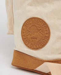 Waxed Canvas Topload Rucksack - Cream - Superdry Singapore