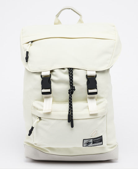 Sportcode Top Loader Backpack - White - Superdry Singapore