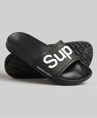 Eva Pool Slide - Black - Superdry Singapore