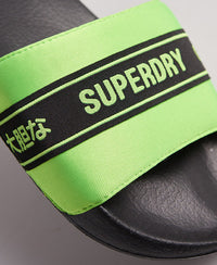 Tape Pool Sliders - Green - Superdry Singapore