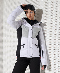 Snow Luxe Puffer Jacket - White - Superdry Singapore
