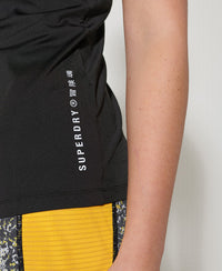 Training Strappy Tank Top - Black - Superdry Singapore