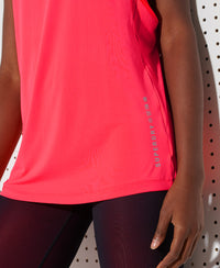 Training Strappy Tank Top - Neon Red - Superdry Singapore
