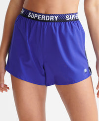 Train Loose Shorts - Blue - Superdry Singapore
