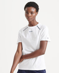 Run Short Sleeve T-Shirt - White - Superdry Singapore