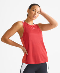 Train Active Vest Top - Red - Superdry Singapore