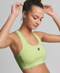 Core Mid Impact Bra-Lime Yellow - Superdry Singapore