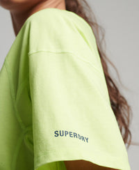 Run Short Sleeved T-shirt - Lime Yellow - Superdry Singapore