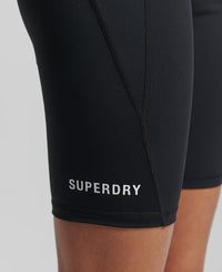 Core 9Inch Tight Shorts-Black - Superdry Singapore