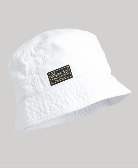 Vintage Bucket Hat - Off White - Superdry Singapore