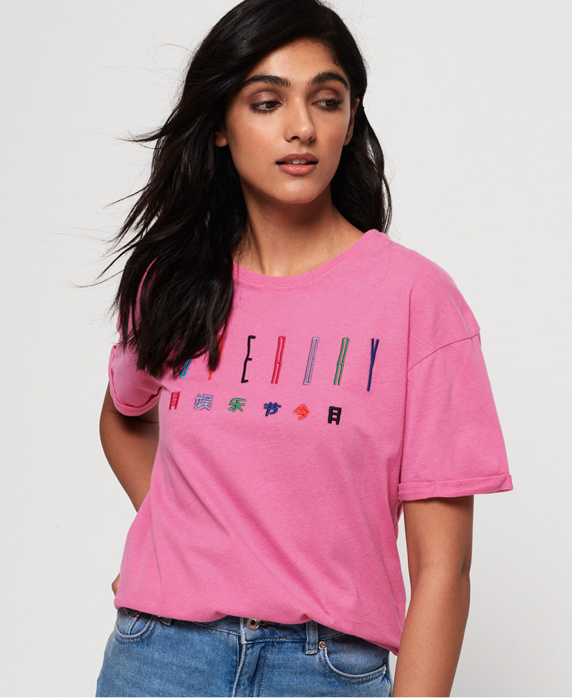 Paulo Embroidered Tee - Superdry Singapore