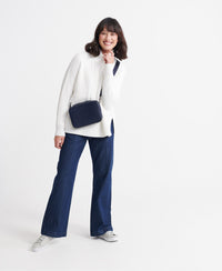 Pheobe Cable Lightweight Knit - White - Superdry Singapore
