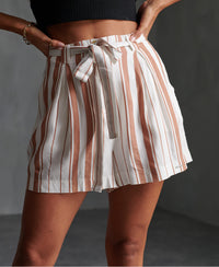 Desert Stripe Shorts - Orange Stripe - Superdry Singapore