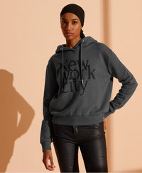 NYC Times Cropped Hoodie - Superdry Singapore