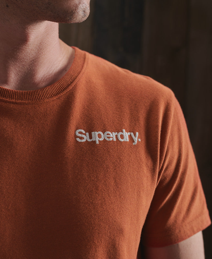 Core Logo High Peaks T-Shirt - Orange - Superdry Singapore