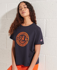 Expedition Boxy T-Shirt - Navy - Superdry Singapore