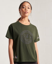Expedition Boxy T-Shirt - Green - Superdry Singapore