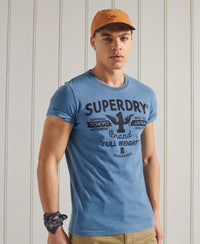 Vintage Indigo T-Shirt - Blue - Superdry Singapore