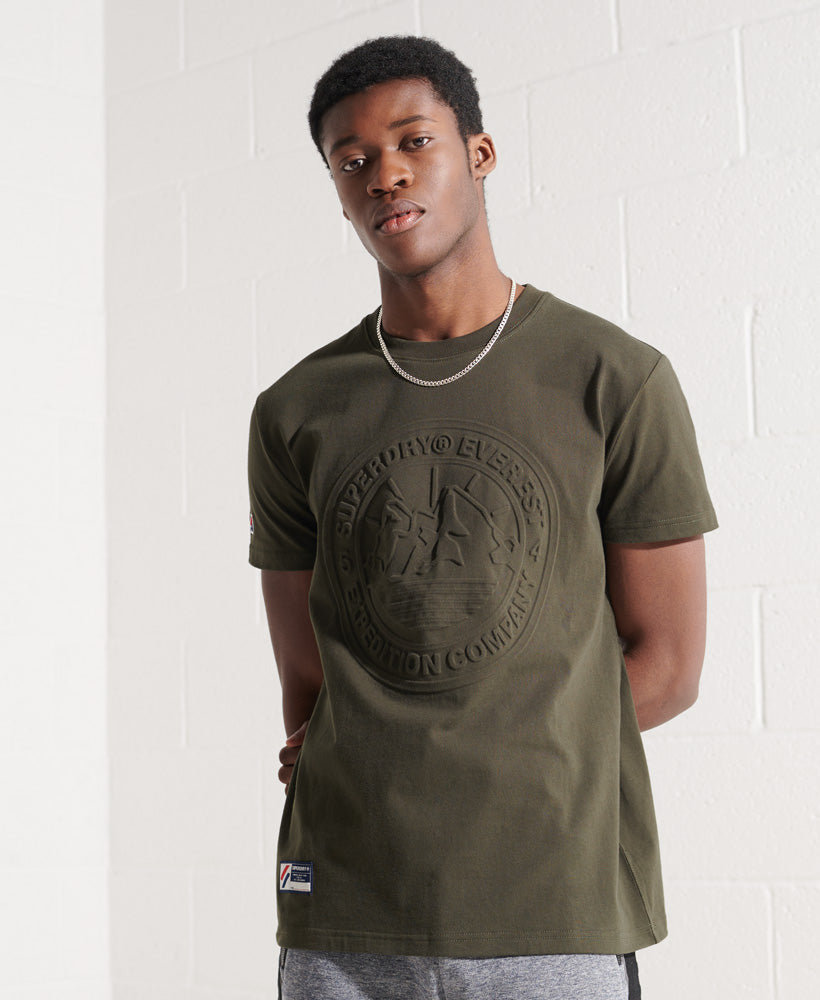 Expedition Emboss T-Shirt - Green - Superdry Singapore