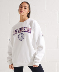 Limited Edition City College Sweatshirt - White - Superdry Singapore