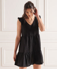 Tinsley Tiered Dress - Black - Superdry Singapore