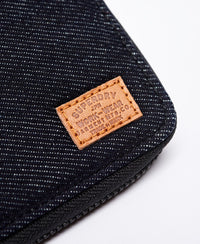 Classic Fabric Zip Wallet - Light Blue - Superdry Singapore