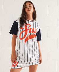 Strike Out T-Shirt Dress - White - Superdry Singapore