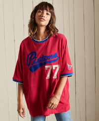 Collegiate Oversized T-Shirt - Red - Superdry Singapore