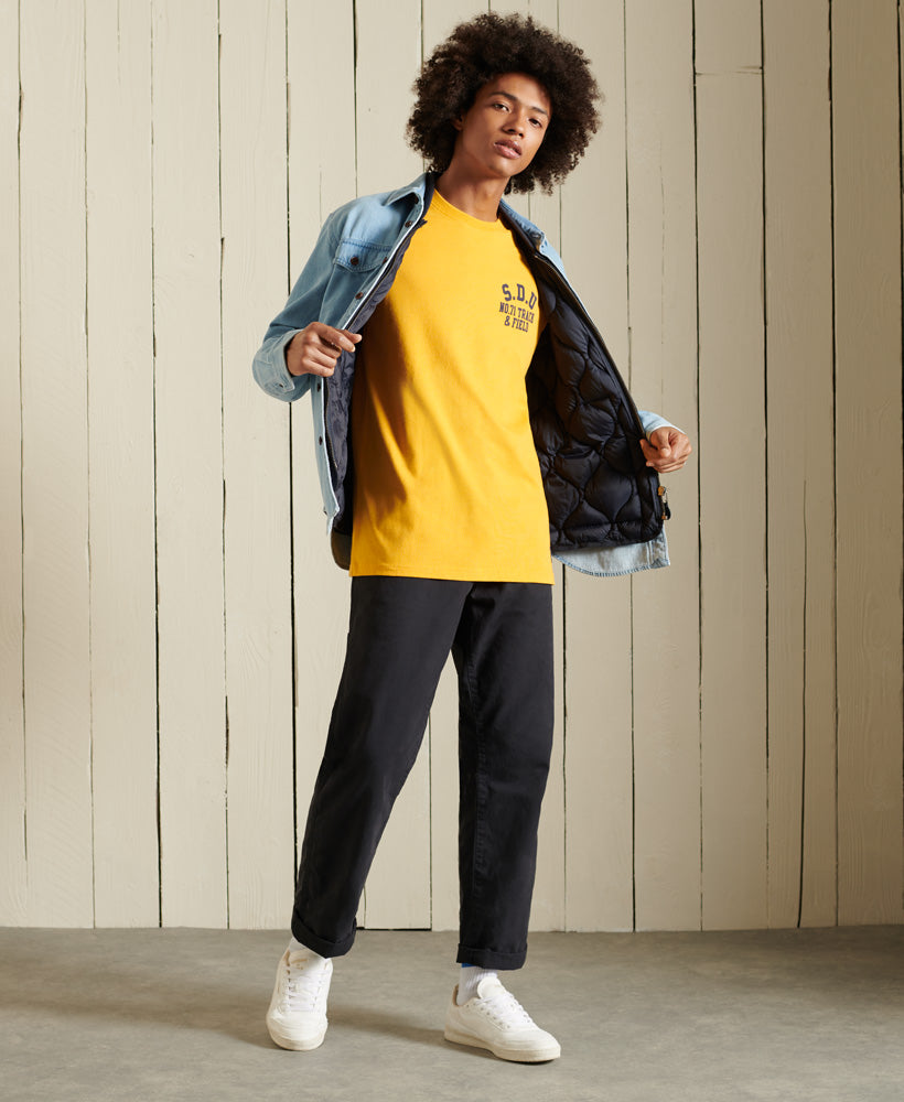 Track & Field Long Sleeve Top - Yellow - Superdry Singapore